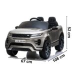 Mini Carro Elétrico Land Rover Evoque 12V Prata - Imagem 8
