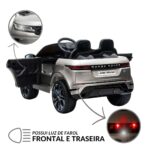 Mini Carro Elétrico Land Rover Evoque 12V Prata - Imagem 6